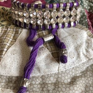 Pull string bracelet